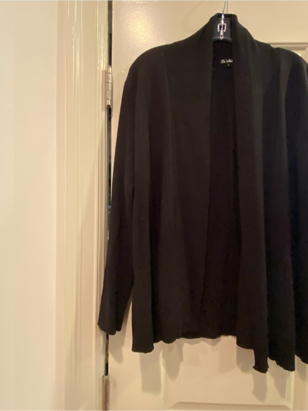 Women's Cardigan in Black, L - La Madona brand